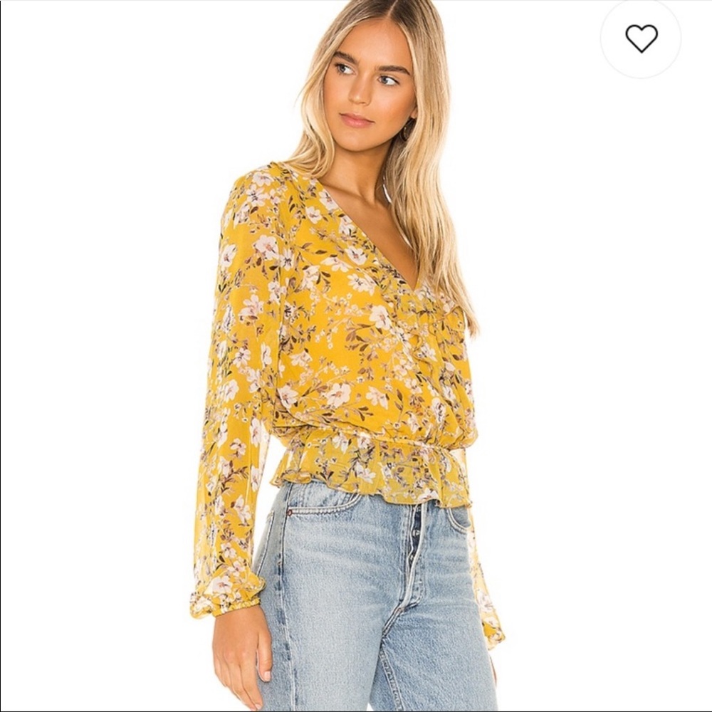 Show Me Your Mumu Yellow Floral Brewster Boho Top - Picture 2 of 9